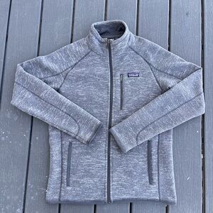 Patagonia Better Sweater Mens Medium Gray Fleece Full Zip Hiking Outdoor Jacket